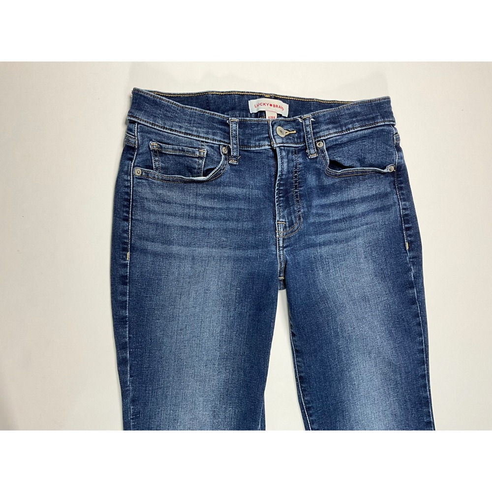 Lucky Brand Sweet Mid Rise Bootcut Jeans Dark Wash Denim Blue Womens Size 6/28R - Picture 11 of 16